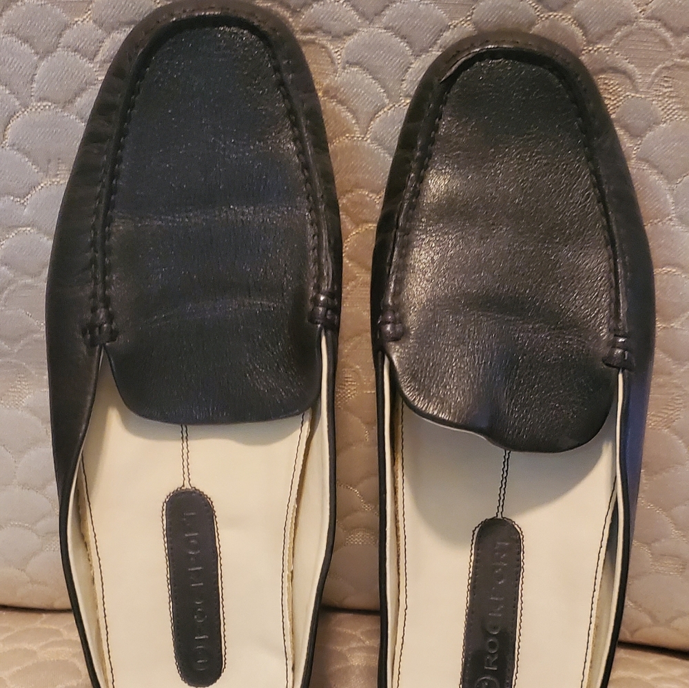 Rockport Black Slides
